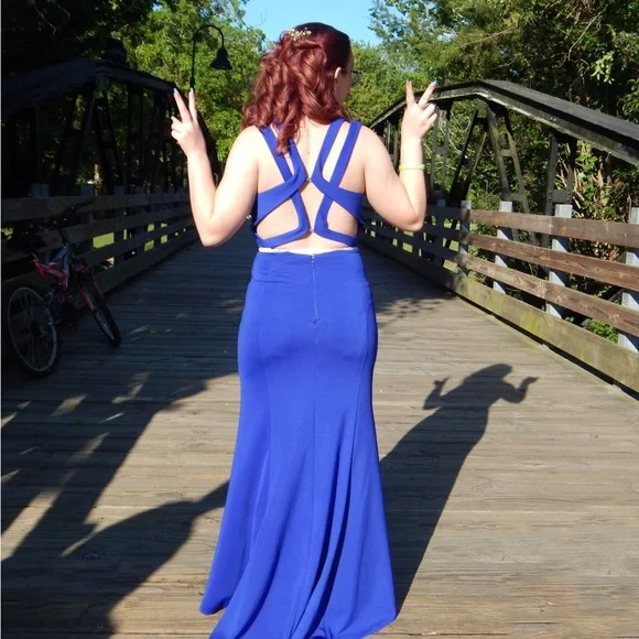 Dresses | Royal Blue Prom Dress With Belt Included | Poshmark Dresses | Royal Blue Prom Dress With Belt Included | Poshmark